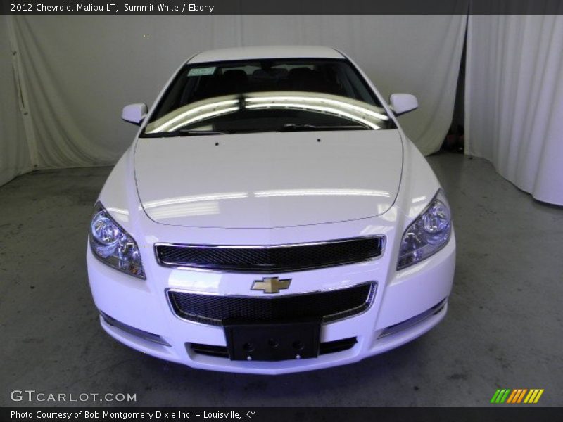 Summit White / Ebony 2012 Chevrolet Malibu LT