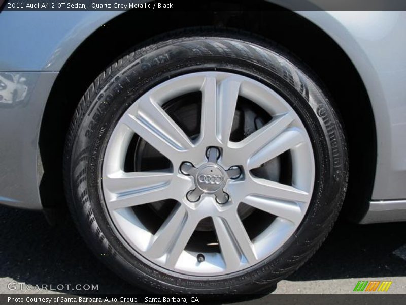 Quartz Grey Metallic / Black 2011 Audi A4 2.0T Sedan