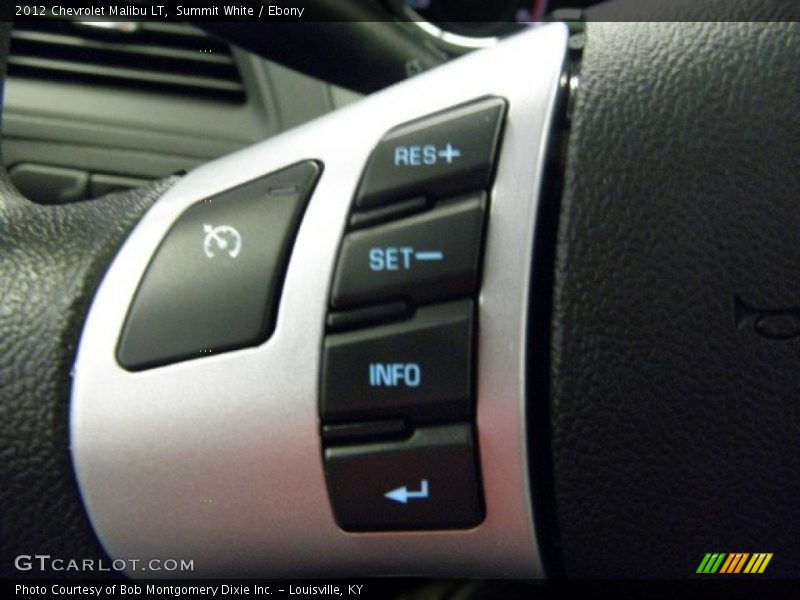 Summit White / Ebony 2012 Chevrolet Malibu LT