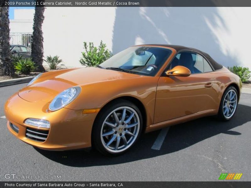 Front 3/4 View of 2009 911 Carrera Cabriolet