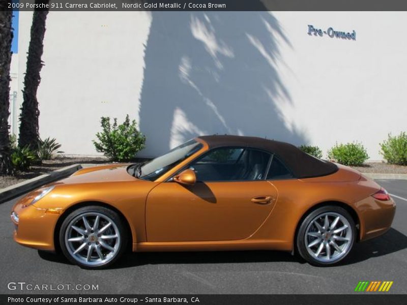  2009 911 Carrera Cabriolet Nordic Gold Metallic