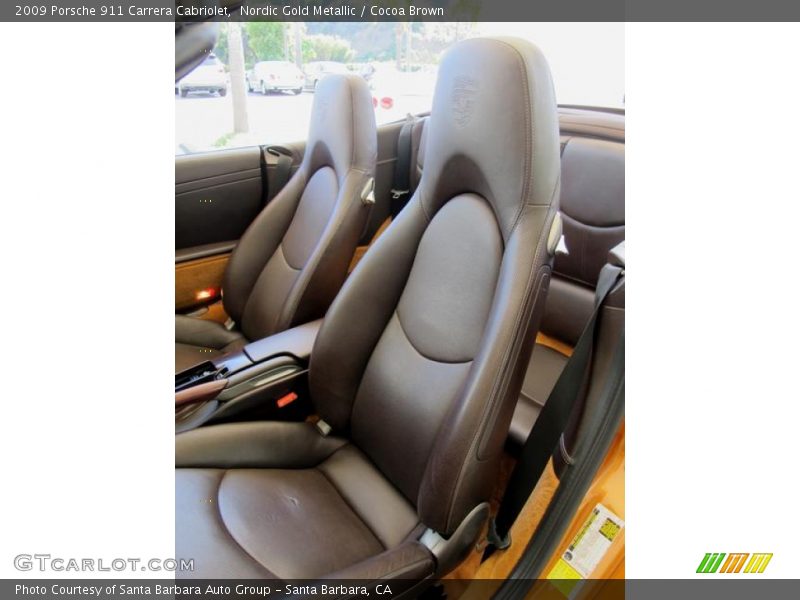 Front Seat of 2009 911 Carrera Cabriolet