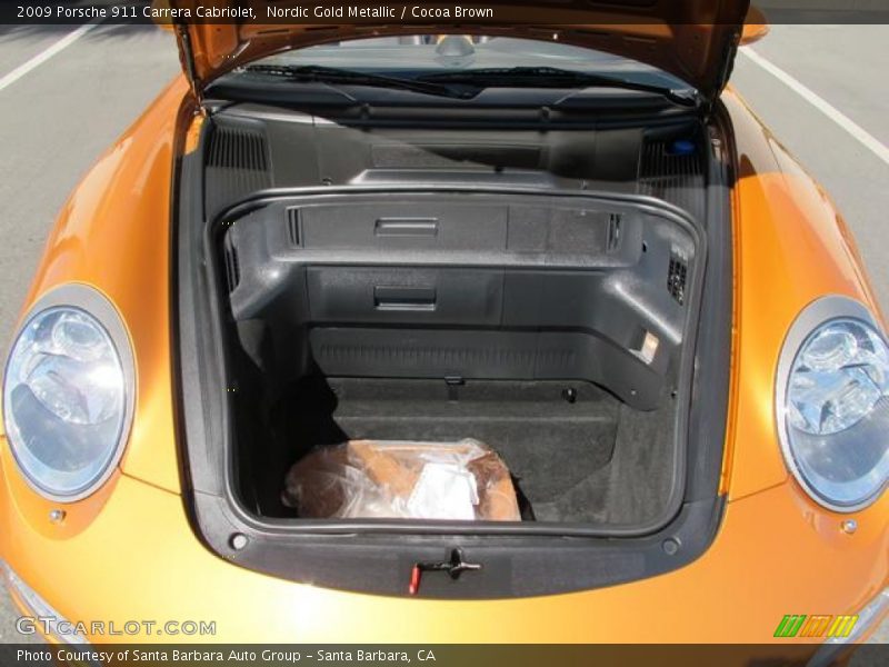 Nordic Gold Metallic / Cocoa Brown 2009 Porsche 911 Carrera Cabriolet