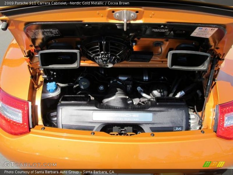  2009 911 Carrera Cabriolet Engine - 3.6 Liter DOHC 24V VarioCam DFI Flat 6 Cylinder