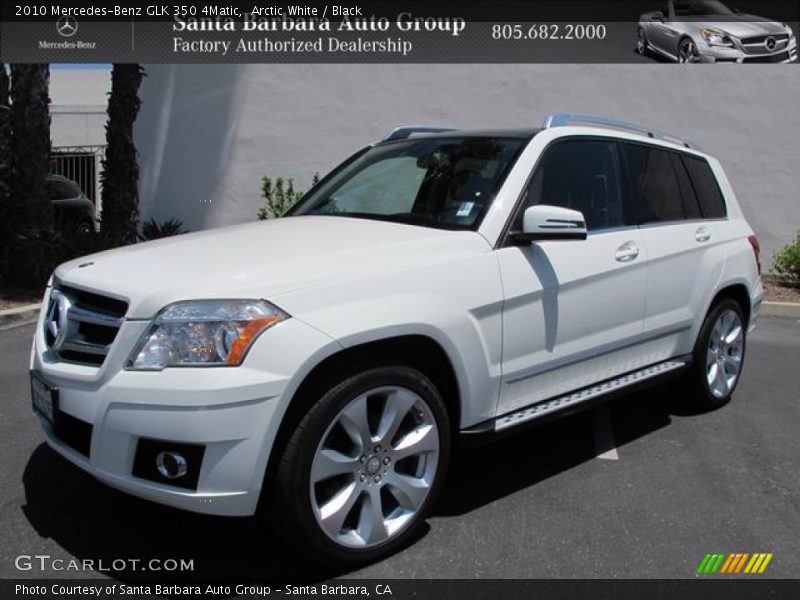 Arctic White / Black 2010 Mercedes-Benz GLK 350 4Matic