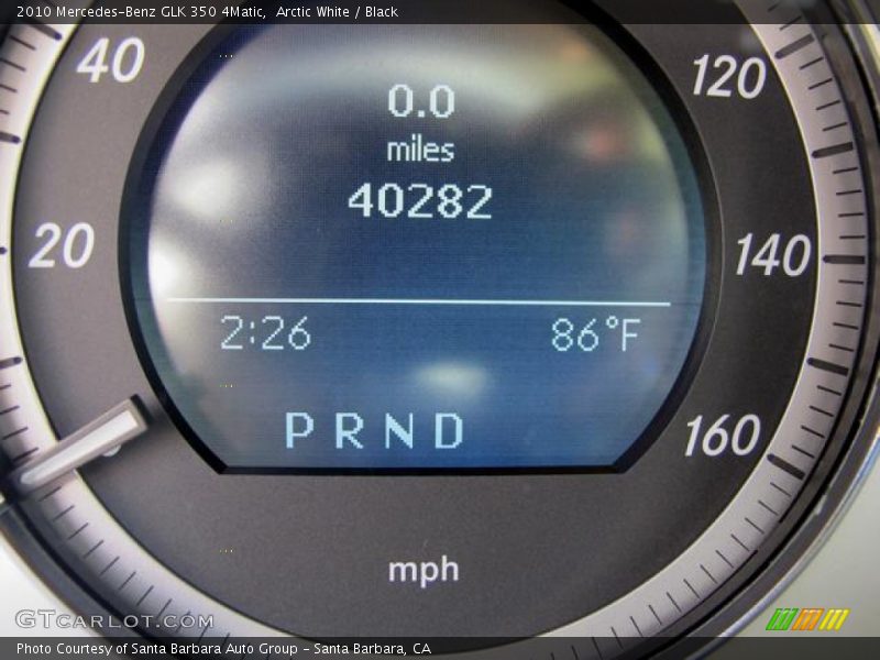 Arctic White / Black 2010 Mercedes-Benz GLK 350 4Matic
