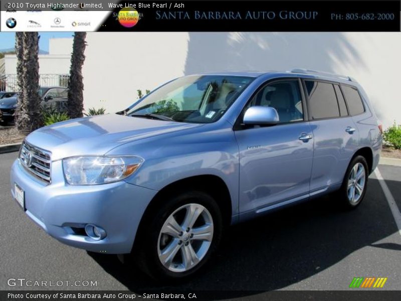 Wave Line Blue Pearl / Ash 2010 Toyota Highlander Limited