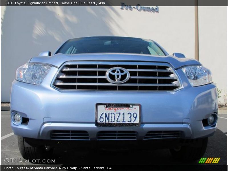 Wave Line Blue Pearl / Ash 2010 Toyota Highlander Limited