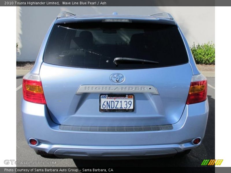 Wave Line Blue Pearl / Ash 2010 Toyota Highlander Limited