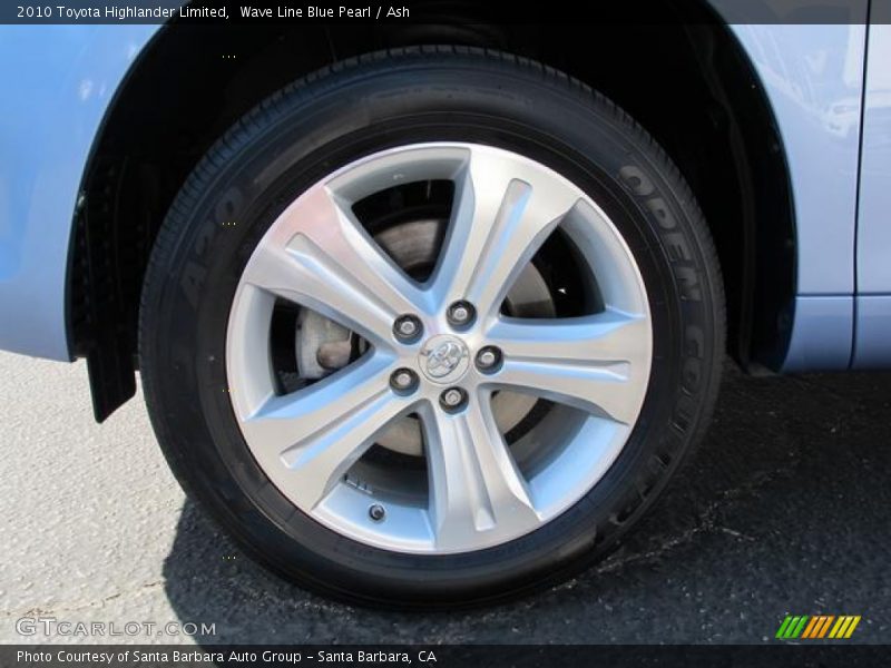 Wave Line Blue Pearl / Ash 2010 Toyota Highlander Limited