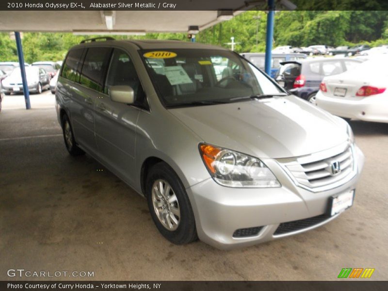 Alabaster Silver Metallic / Gray 2010 Honda Odyssey EX-L