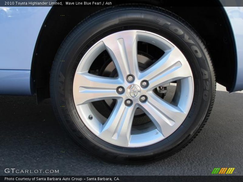 Wave Line Blue Pearl / Ash 2010 Toyota Highlander Limited