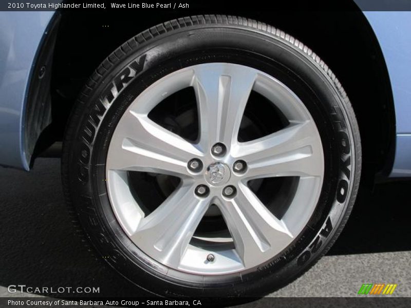 Wave Line Blue Pearl / Ash 2010 Toyota Highlander Limited