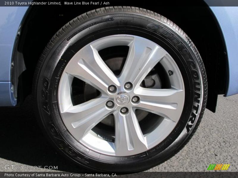 Wave Line Blue Pearl / Ash 2010 Toyota Highlander Limited