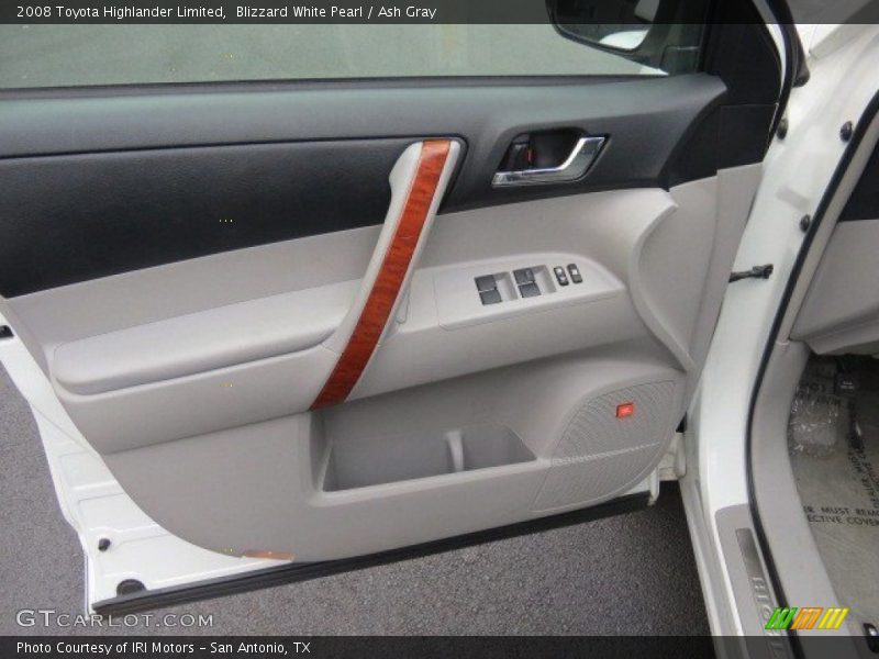 Blizzard White Pearl / Ash Gray 2008 Toyota Highlander Limited
