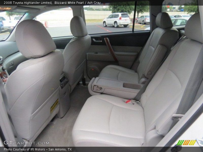 Blizzard White Pearl / Ash Gray 2008 Toyota Highlander Limited