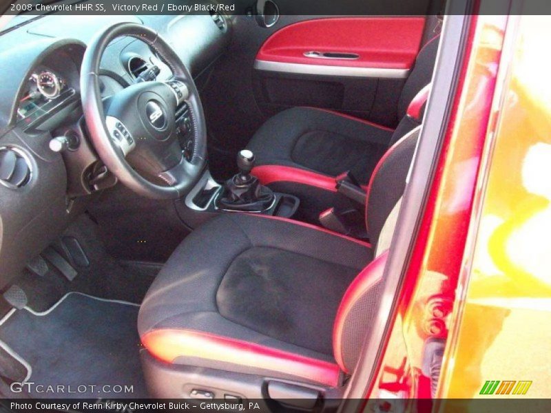  2008 HHR SS Ebony Black/Red Interior