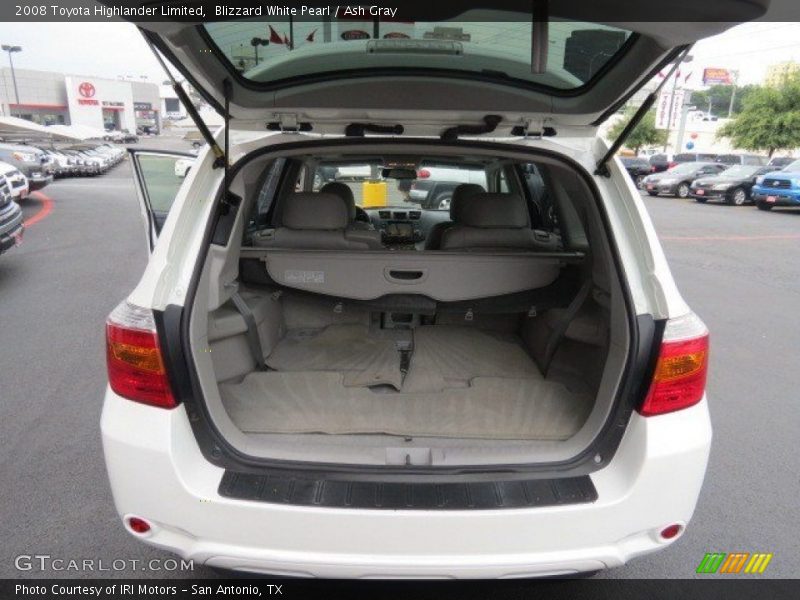 Blizzard White Pearl / Ash Gray 2008 Toyota Highlander Limited