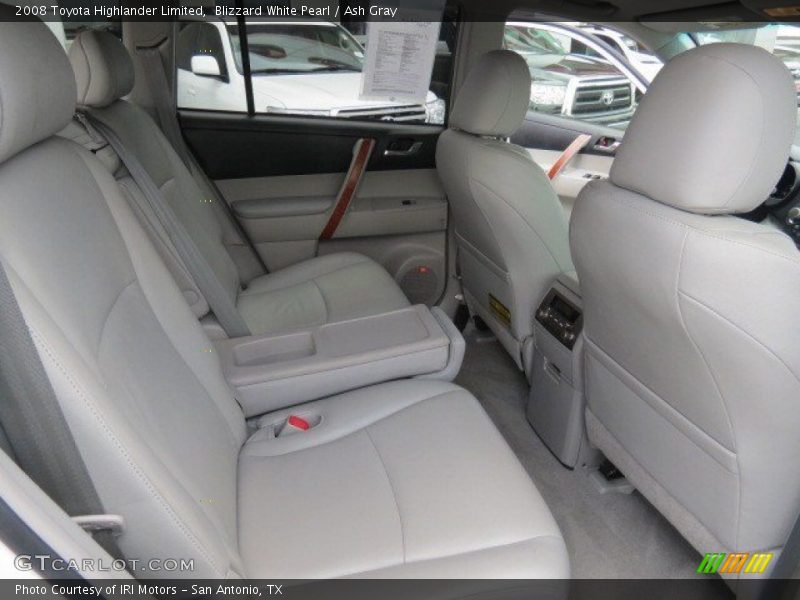 Blizzard White Pearl / Ash Gray 2008 Toyota Highlander Limited