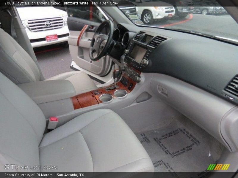 Blizzard White Pearl / Ash Gray 2008 Toyota Highlander Limited