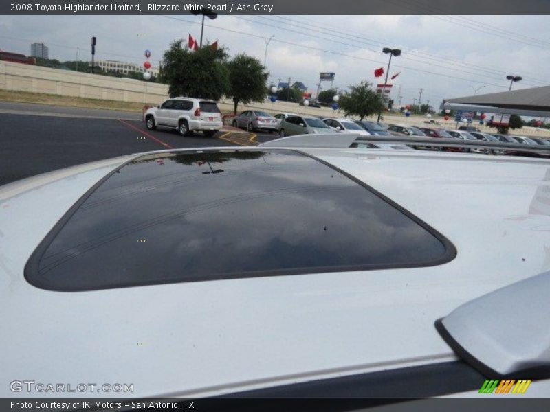 Blizzard White Pearl / Ash Gray 2008 Toyota Highlander Limited