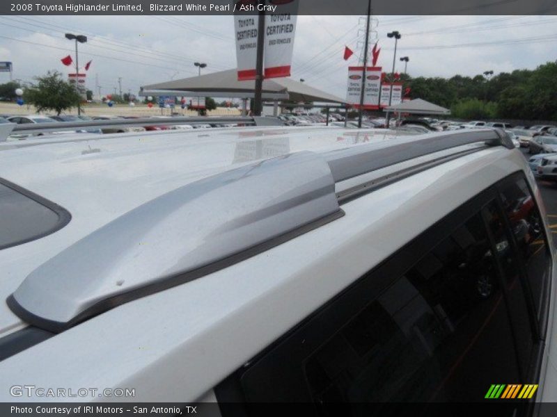 Blizzard White Pearl / Ash Gray 2008 Toyota Highlander Limited