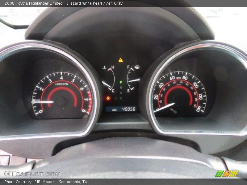 Blizzard White Pearl / Ash Gray 2008 Toyota Highlander Limited