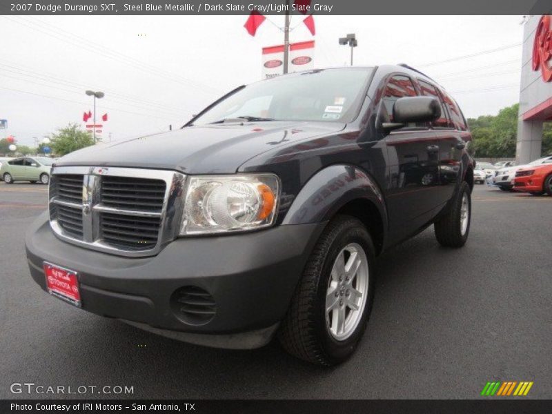 Steel Blue Metallic / Dark Slate Gray/Light Slate Gray 2007 Dodge Durango SXT