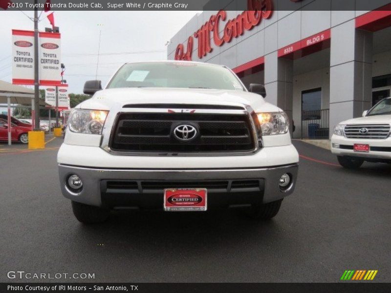 Super White / Graphite Gray 2010 Toyota Tundra Double Cab