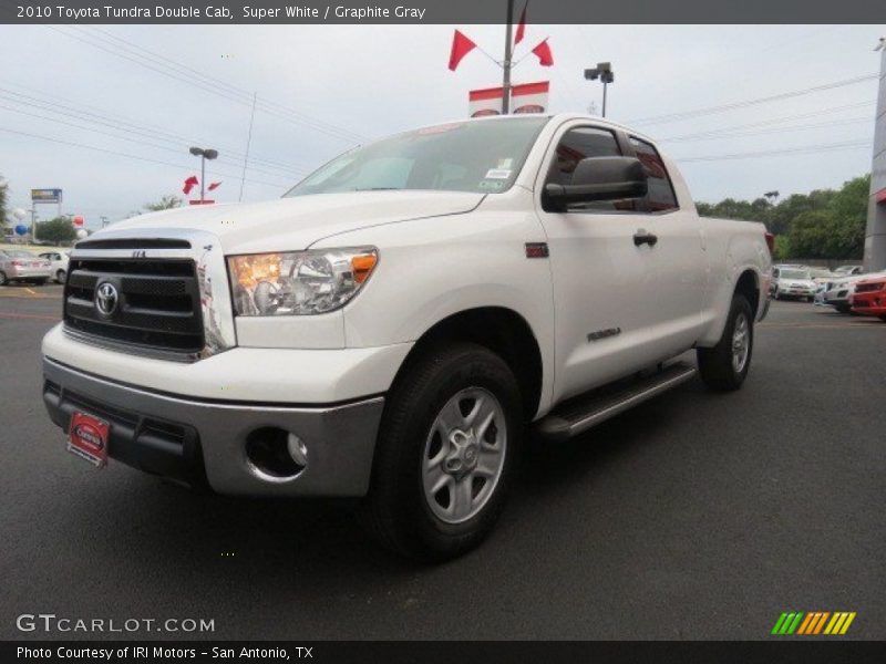 Super White / Graphite Gray 2010 Toyota Tundra Double Cab