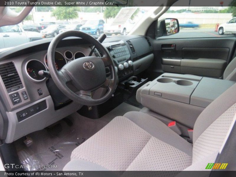 Super White / Graphite Gray 2010 Toyota Tundra Double Cab