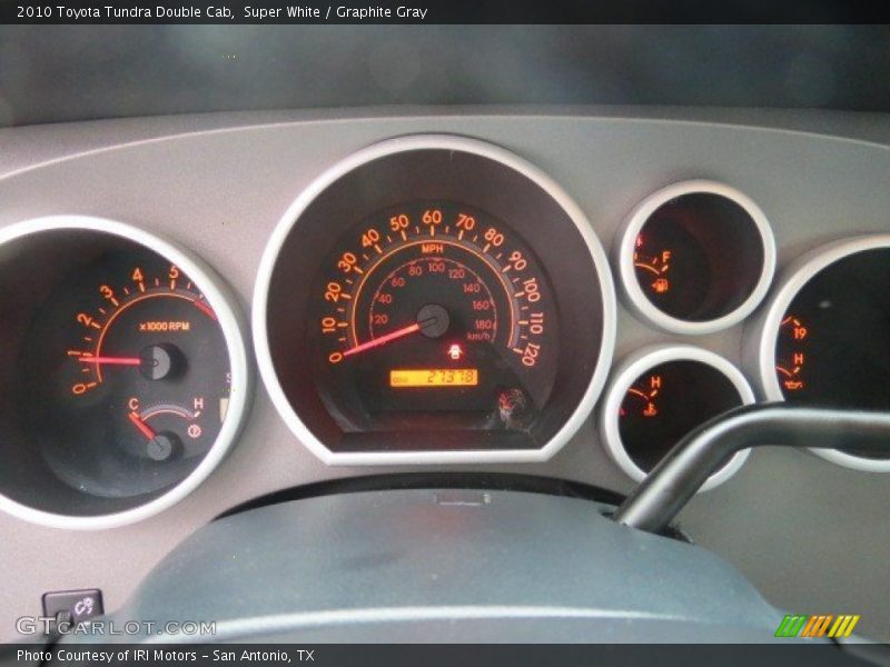 Super White / Graphite Gray 2010 Toyota Tundra Double Cab