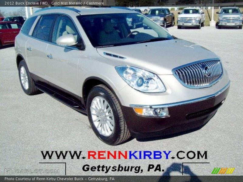 Gold Mist Metallic / Cashmere 2012 Buick Enclave FWD