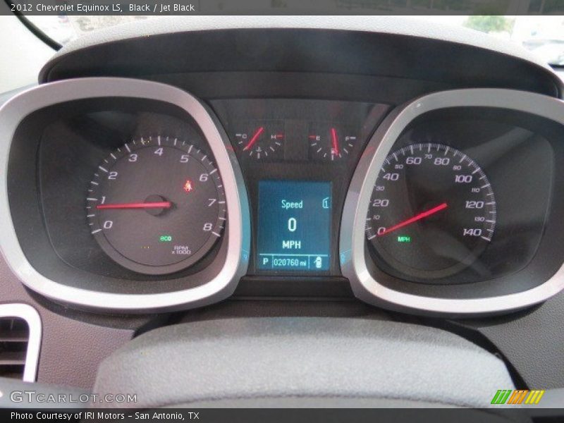 Black / Jet Black 2012 Chevrolet Equinox LS