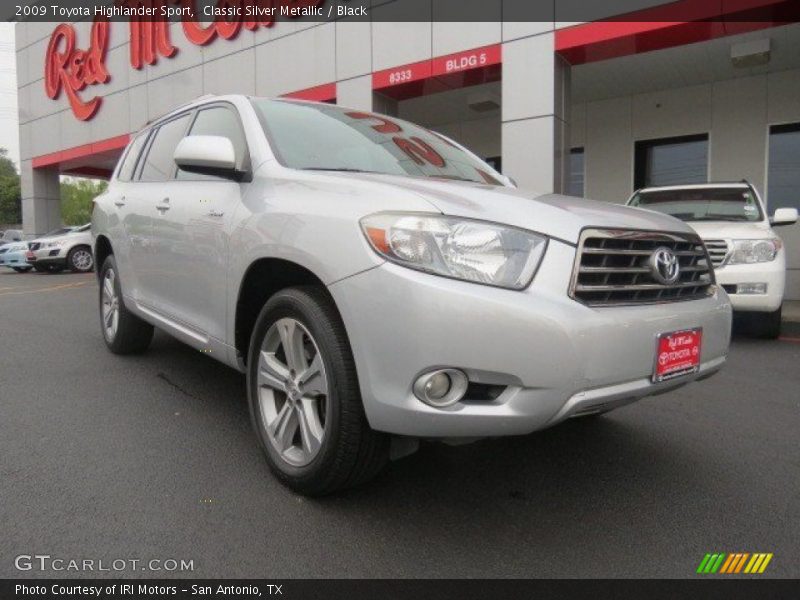 Classic Silver Metallic / Black 2009 Toyota Highlander Sport