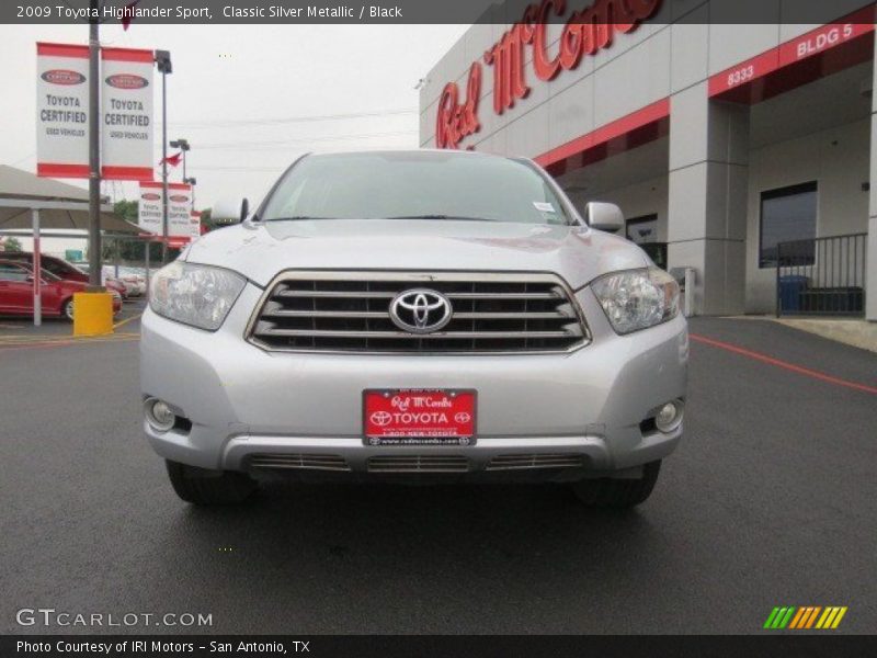 Classic Silver Metallic / Black 2009 Toyota Highlander Sport