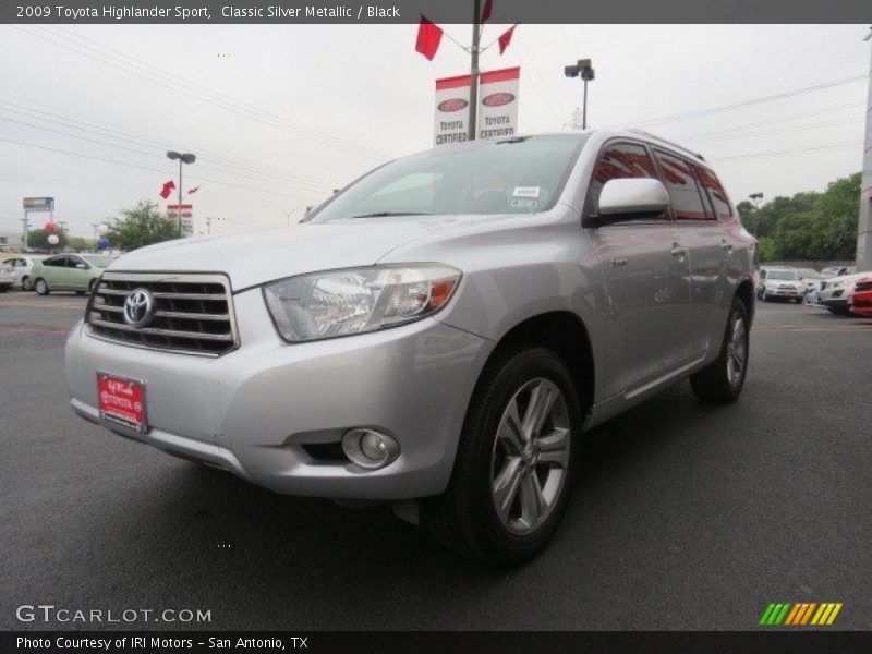 Classic Silver Metallic / Black 2009 Toyota Highlander Sport