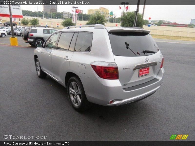 Classic Silver Metallic / Black 2009 Toyota Highlander Sport