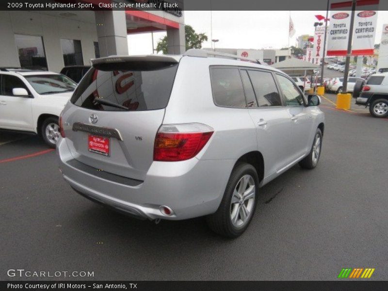 Classic Silver Metallic / Black 2009 Toyota Highlander Sport
