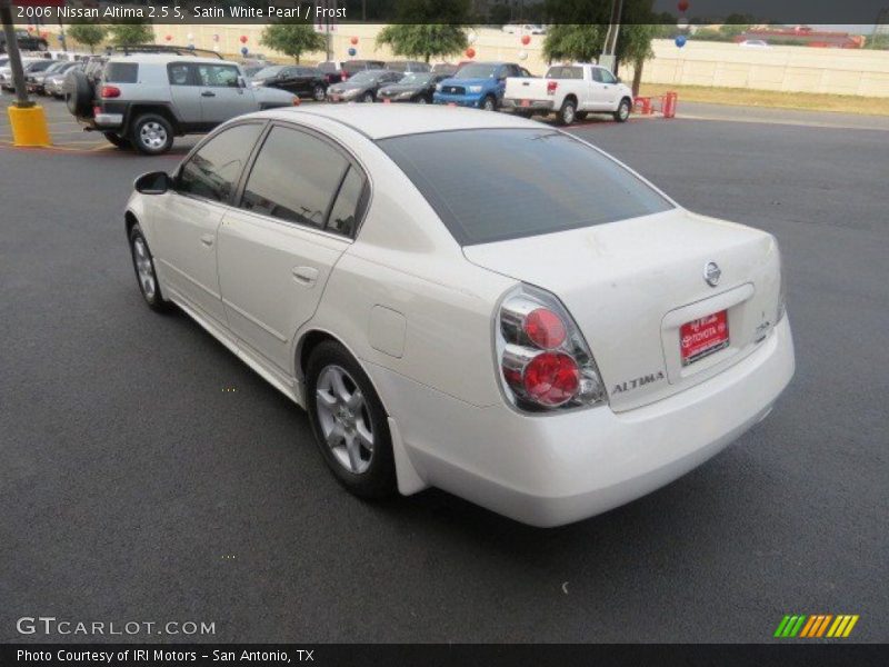 Satin White Pearl / Frost 2006 Nissan Altima 2.5 S
