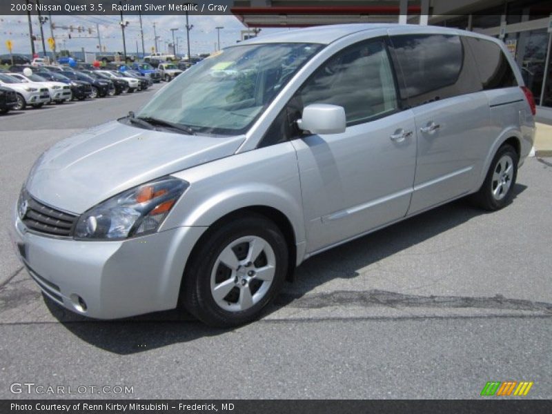 Radiant Silver Metallic / Gray 2008 Nissan Quest 3.5