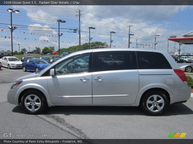 Radiant Silver Metallic / Gray 2008 Nissan Quest 3.5