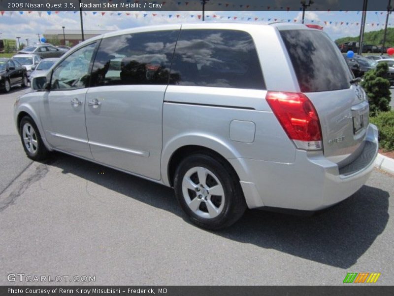 Radiant Silver Metallic / Gray 2008 Nissan Quest 3.5