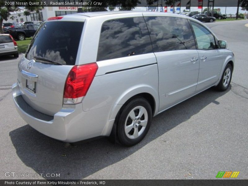 Radiant Silver Metallic / Gray 2008 Nissan Quest 3.5