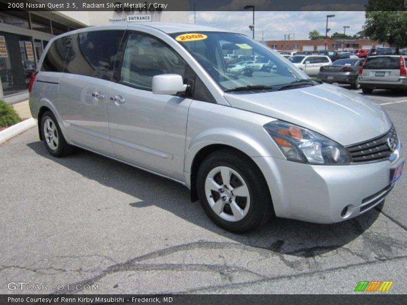 Radiant Silver Metallic / Gray 2008 Nissan Quest 3.5