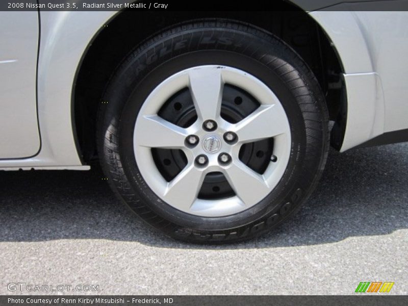 Radiant Silver Metallic / Gray 2008 Nissan Quest 3.5