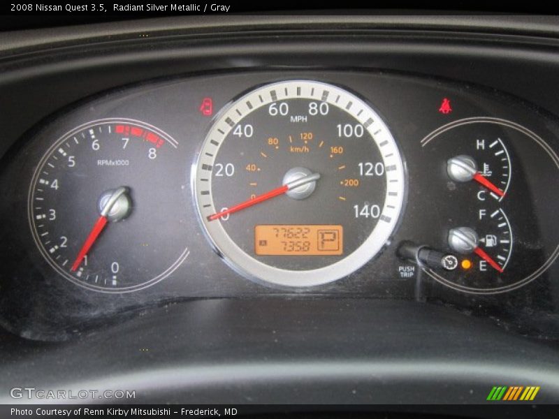 Radiant Silver Metallic / Gray 2008 Nissan Quest 3.5