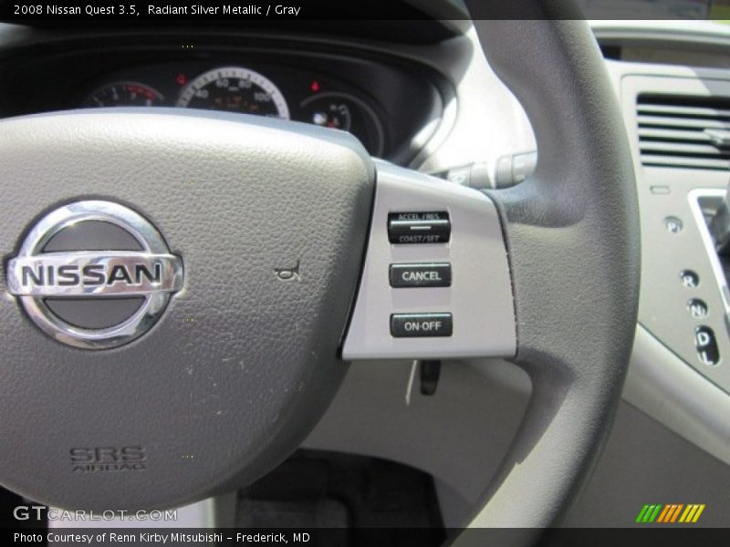 Radiant Silver Metallic / Gray 2008 Nissan Quest 3.5