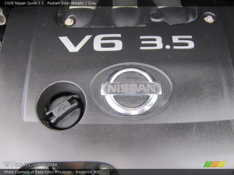 Radiant Silver Metallic / Gray 2008 Nissan Quest 3.5