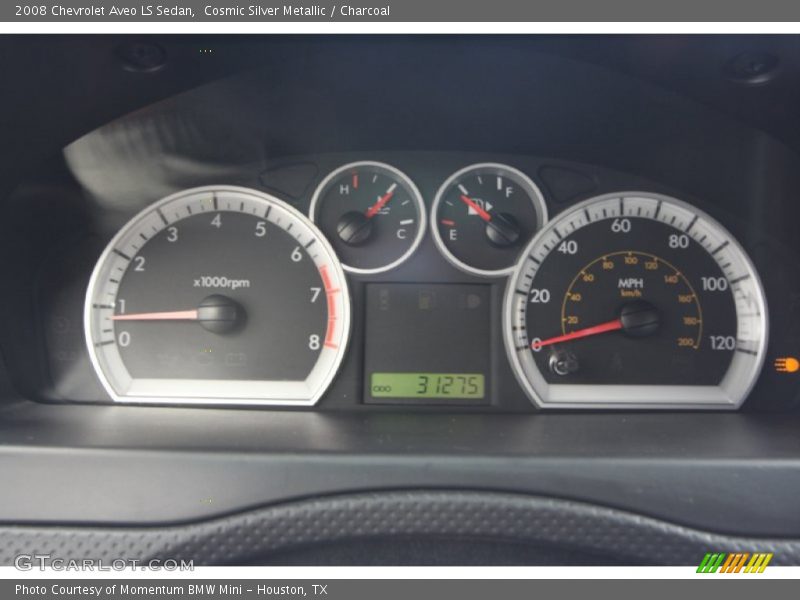 Cosmic Silver Metallic / Charcoal 2008 Chevrolet Aveo LS Sedan